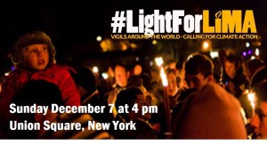 Vigil on December 7, 2014 at 4:00 pm in Union Square