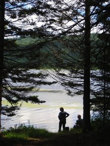 Gama lake trees and me