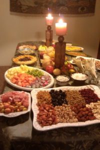 Tu Bishvat Table set by Fran Halimi