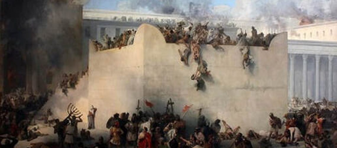 Destruction of the Temple of Jerusalem, by Francesco Hayez